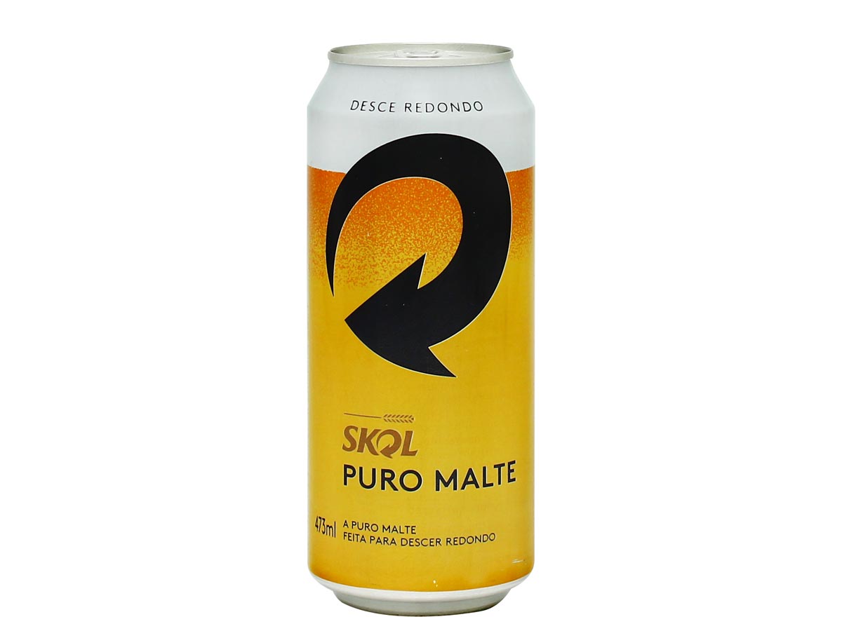 Skol Puro Malte 473 ml - Pack com 12 unidades